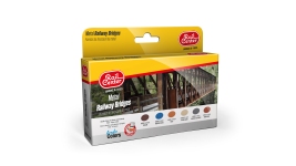 Ammo 4601023 - 6-tlg. Farbset Acryl Metallbrücken, 15 ml